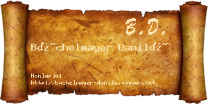 Büchelmayer Daniló névjegykártya